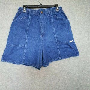 VTG Cherokee Mom Jean Shorts High Waist Size 18 (Waist 29" - 36") Elastic Waist